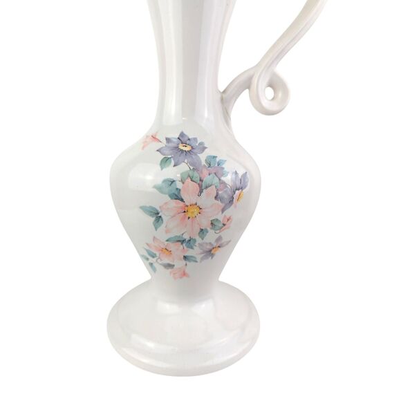 Vintage Royal Haeger Floral Pitcher: Mid-Century Modern Art Pottery - Picture 2 of 7